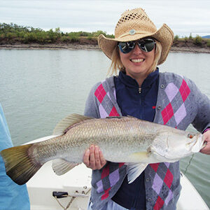 Barramundi fishing charters for woman townsville area