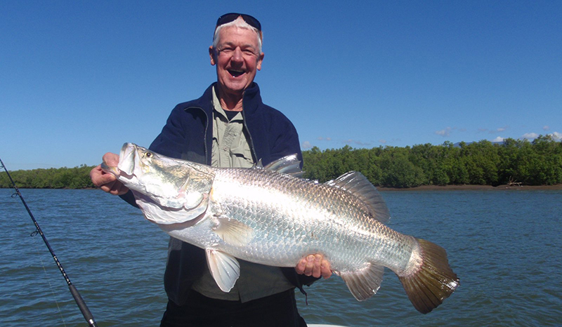 older gentlemen Barramundi Fishing Townsville